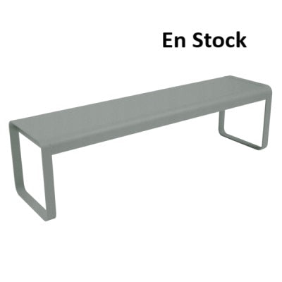 Fermob - Bellevie - Banc 3 places sans dossier - Gris lapilli (En Stock)