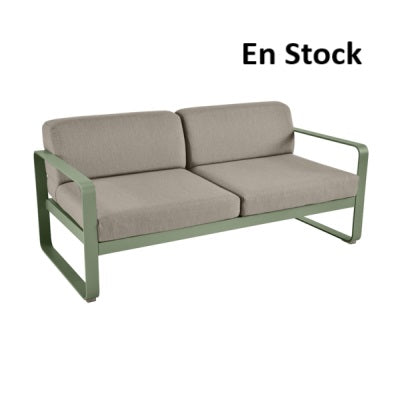 Fermob - Bellevie - Canapé 2 places - Muscade - Coussins Taupe (En stock)