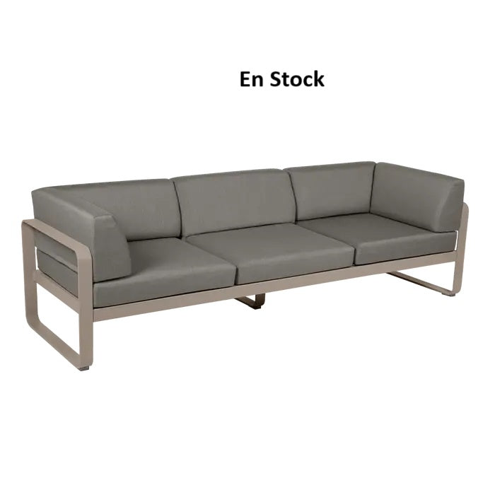 Fermob - Bellevie - Canapé 3 places - Muscade - Coussins Taupe (En stock)