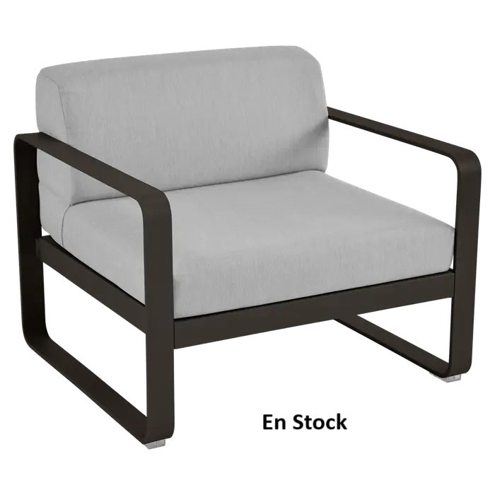 Fermob - Bellevie - Canapé (Fauteuil) - Tonka - Coussins gris flanelle (En stock)