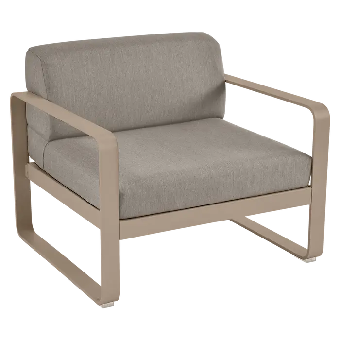Fermob - Bellevie - Canapé (Fauteuil) - Muscade - Coussins Taupe (En stock)
