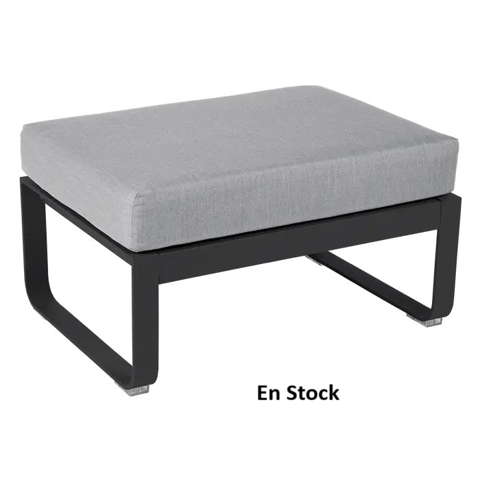 Fermob - Bellevie - Canapé (Pouf) - Carbone - Coussins Gris Flanelle (En stock)
