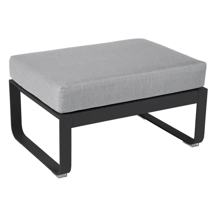 Fermob - Bellevie - Canapé (Pouf) - Carbone - Coussins Gris Flanelle (En stock)