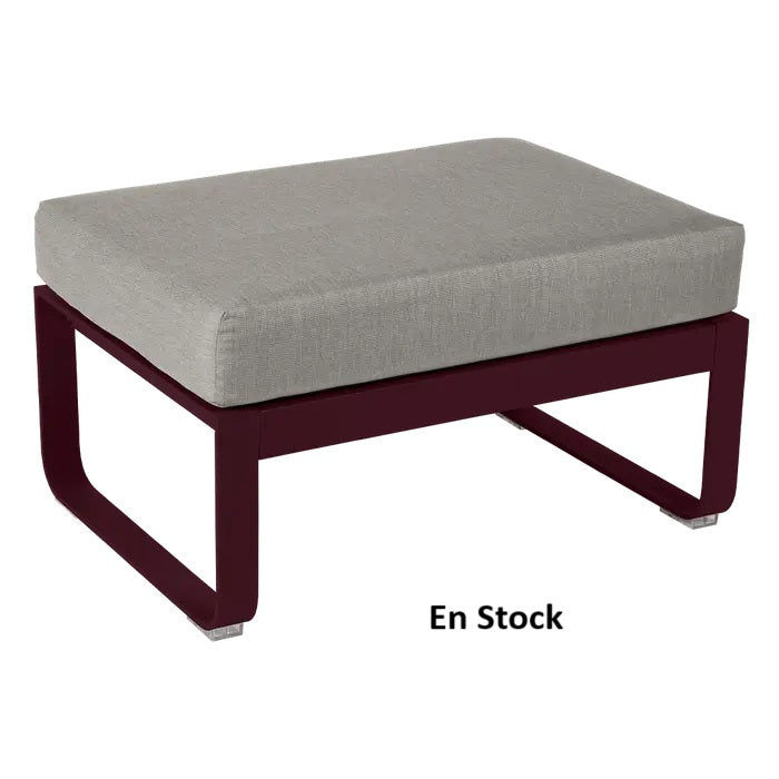 Fermob - Bellevie - Canapé (Pouf) - Ocre Rouge - Coussins Taupe (En stock)