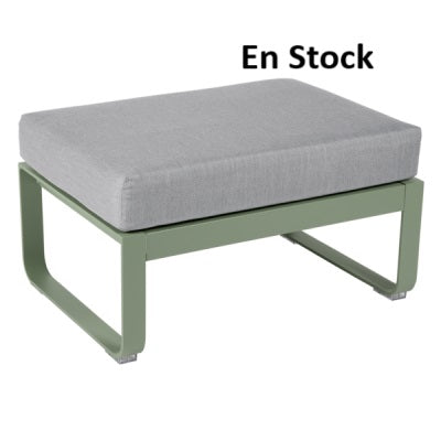 Fermob - Bellevie - Canapé (Pouf) - Cactus - Coussins Gris Flanelle (En stock)