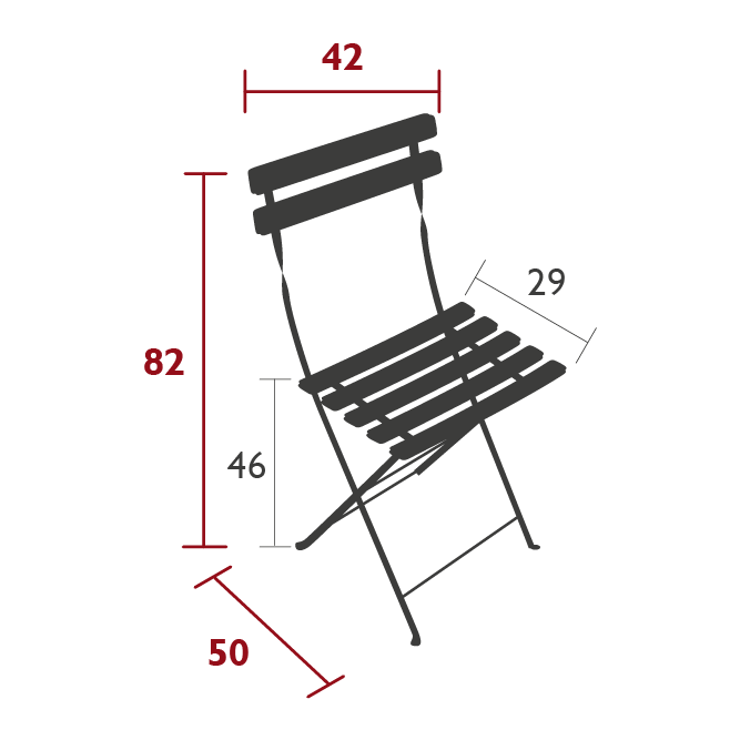 Fermob - Bistro - Chaise - Acier - En stock.
