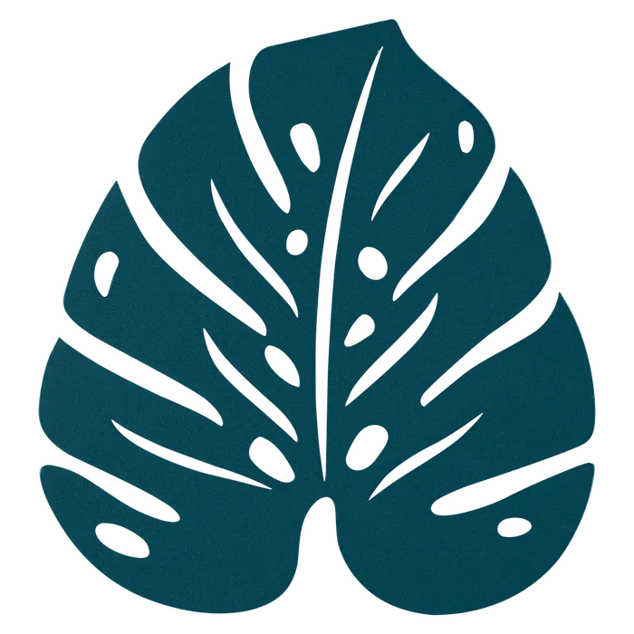 Fermob - Dessous de Plat Monstera - Bleu Acapulco