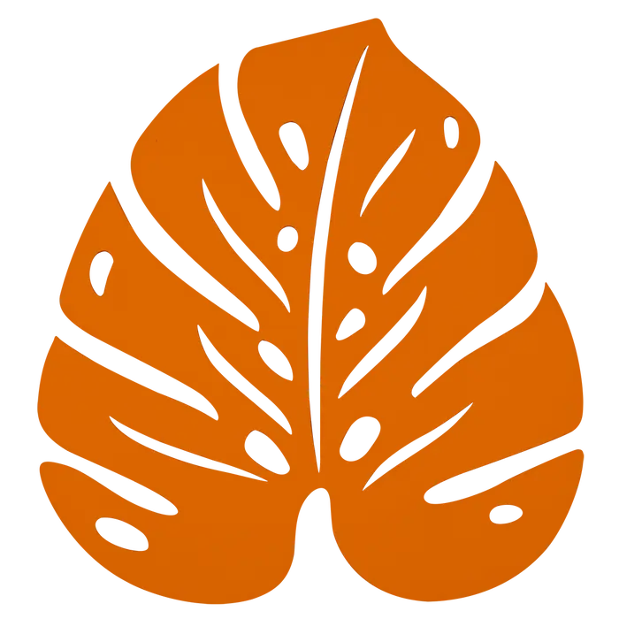 Fermob - Dessous de Plat Monstera - Orange Confite