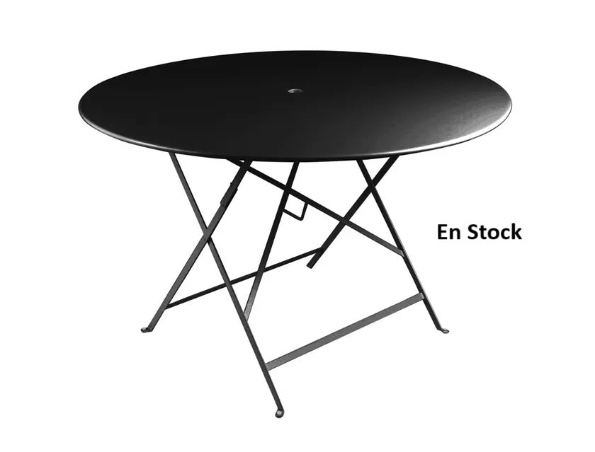 Fermob - Bistro - Table Ronde - Diamètre 117 cm - Acier - Réglisse (En Stock)