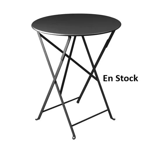 Fermob - Bistro - Table Ronde - Diamètre 60 cm - Acier - Carbone (En Stock)