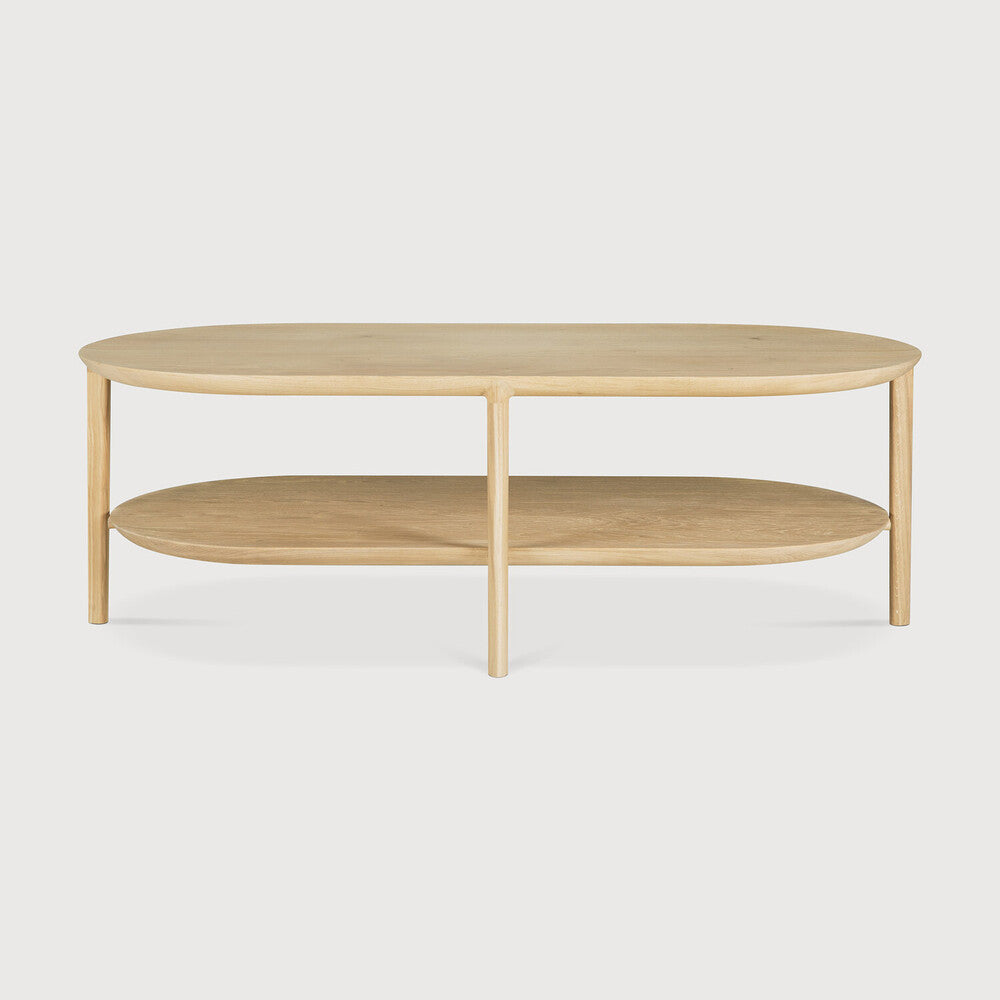 Ethnicraft - Table Basse Bok - Chêne massif huilé - Dim. 120 x 60 x H40