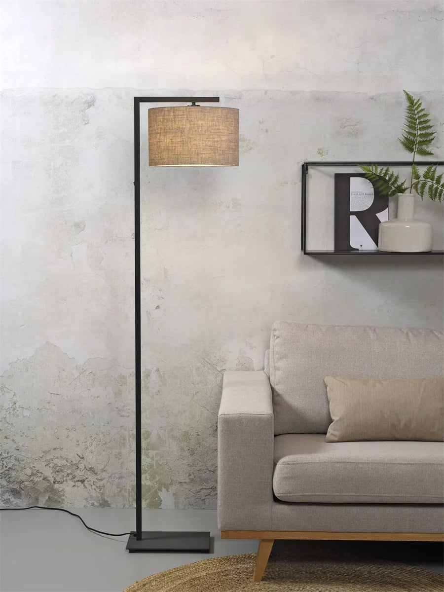It's About Romi - Lampe sur Pied "Boston" - Noire - Abat-jour H.20 - H.160