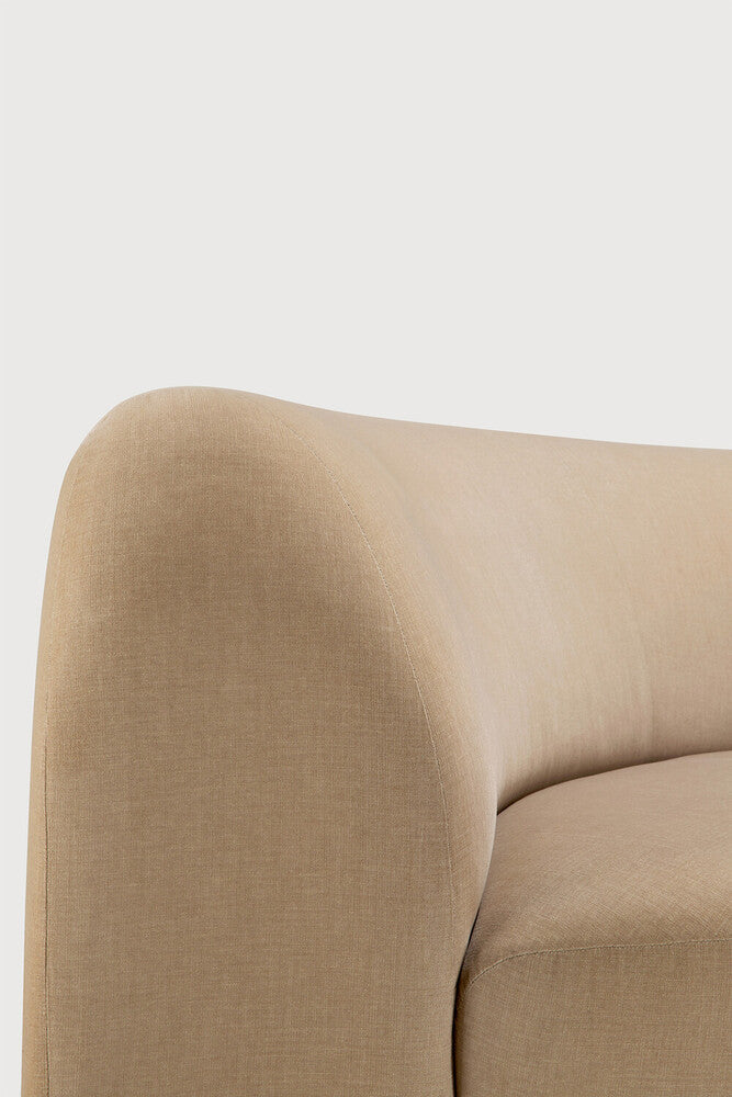Ethnicraft - Canapé modulaire Bulky – Element Angle Arrondi 45° - 100 x 95 x H75