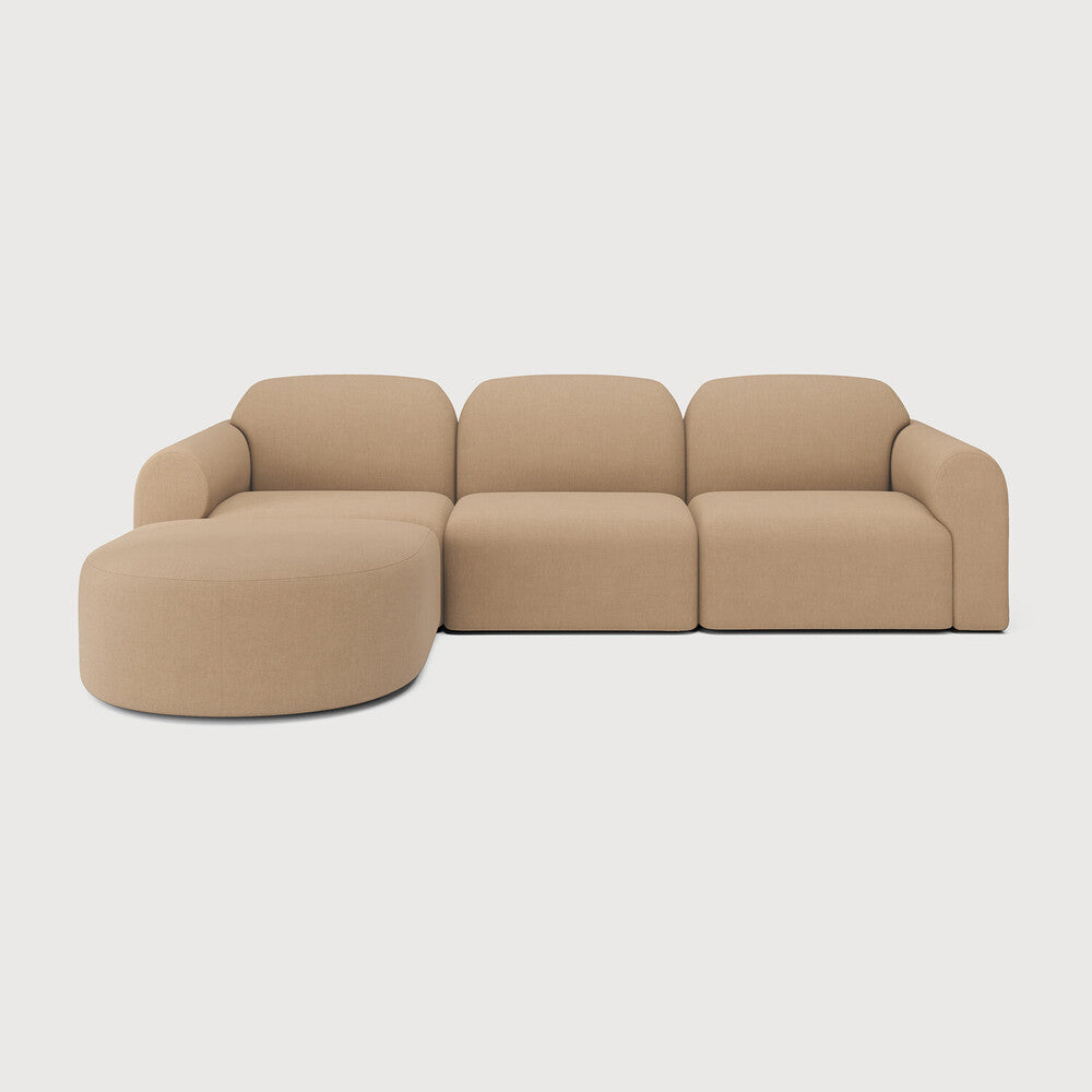Ethnicraft - Canapé modulaire Bulky – Composition A - Quatre Elements - Dim. 270 x 190