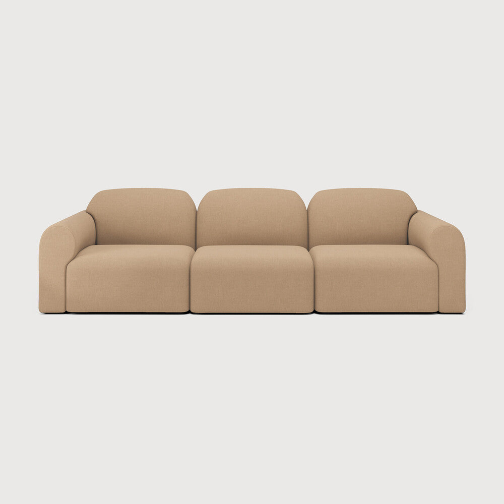 Ethnicraft - Canapé modulaire Bulky – Composition - Trois Elements - Dim. 270 x 95