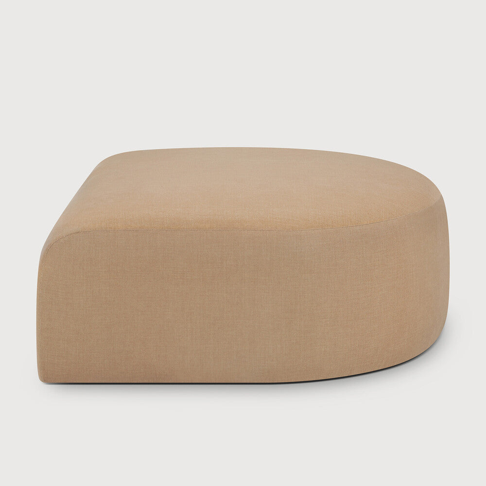 Ethnicraft - Canapé modulaire Bulky – Element Tabouret Semi-Circulaire - 95 x 95 x H40