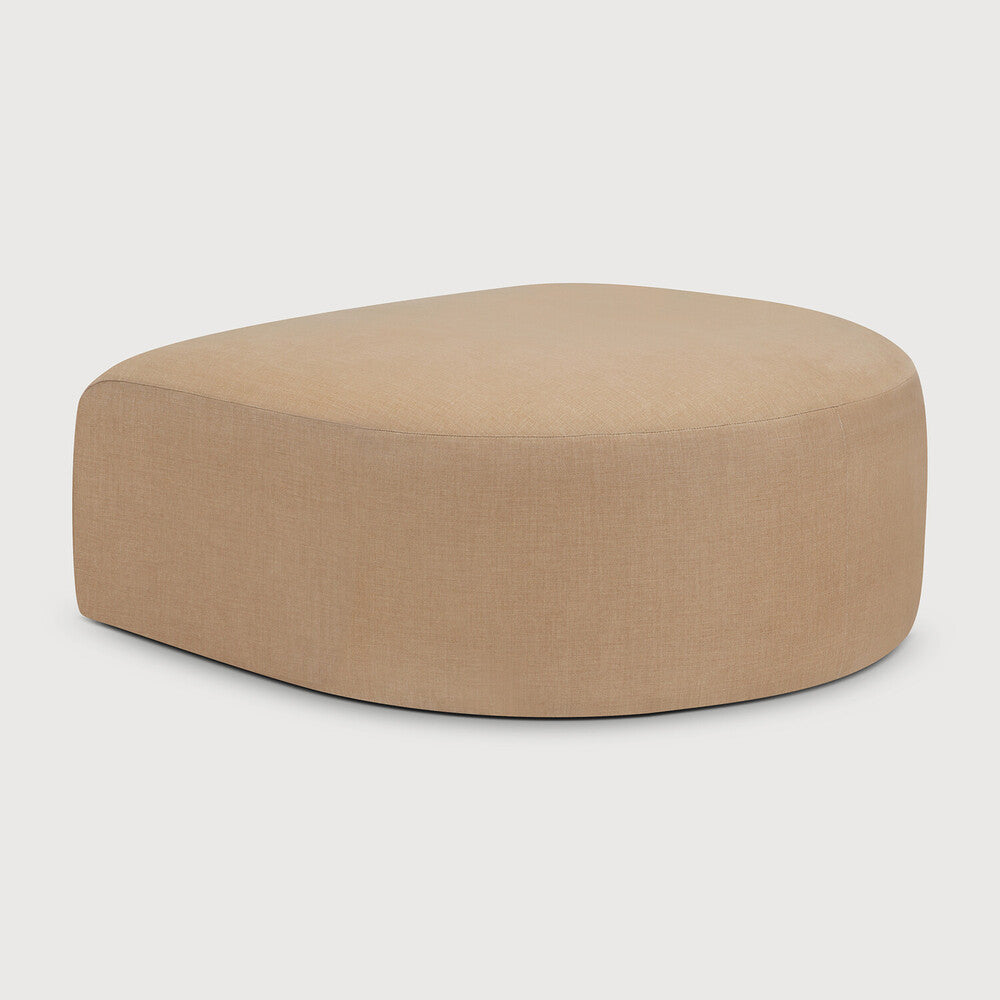 Ethnicraft - Canapé modulaire Bulky – Element Tabouret Semi-Circulaire - 95 x 95 x H40