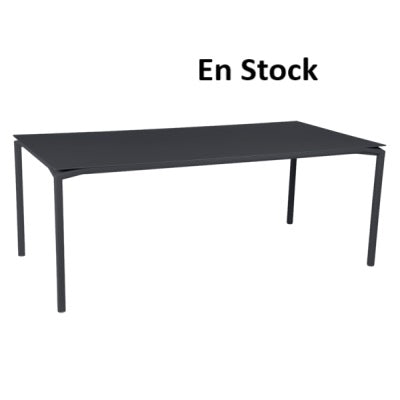 Fermob - Calvi - Table - 195 x 95 x H74 - Carbone - (En stock)
