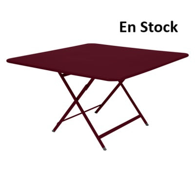 Fermob - Caractère - Table carrée - 128 x 128 x H74 - Cerise Noire (En stock)