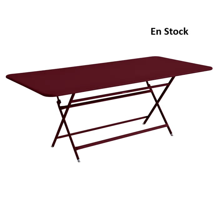 Fermob - Caractère - Table rectangulaire - 190 x 90 x H74 - Cerise Noire (En stock)