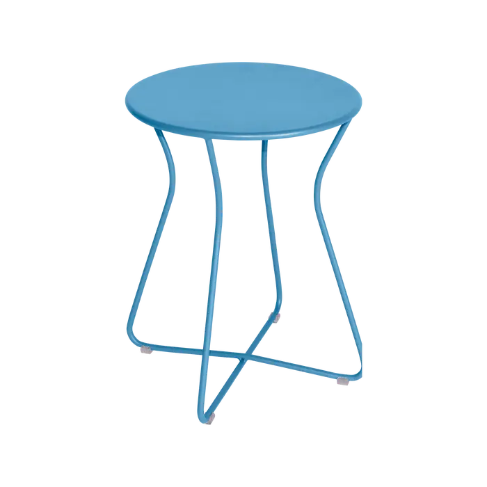 Fermob - Cocotte - Tabouret Hauteur 45 - Bleu Maya