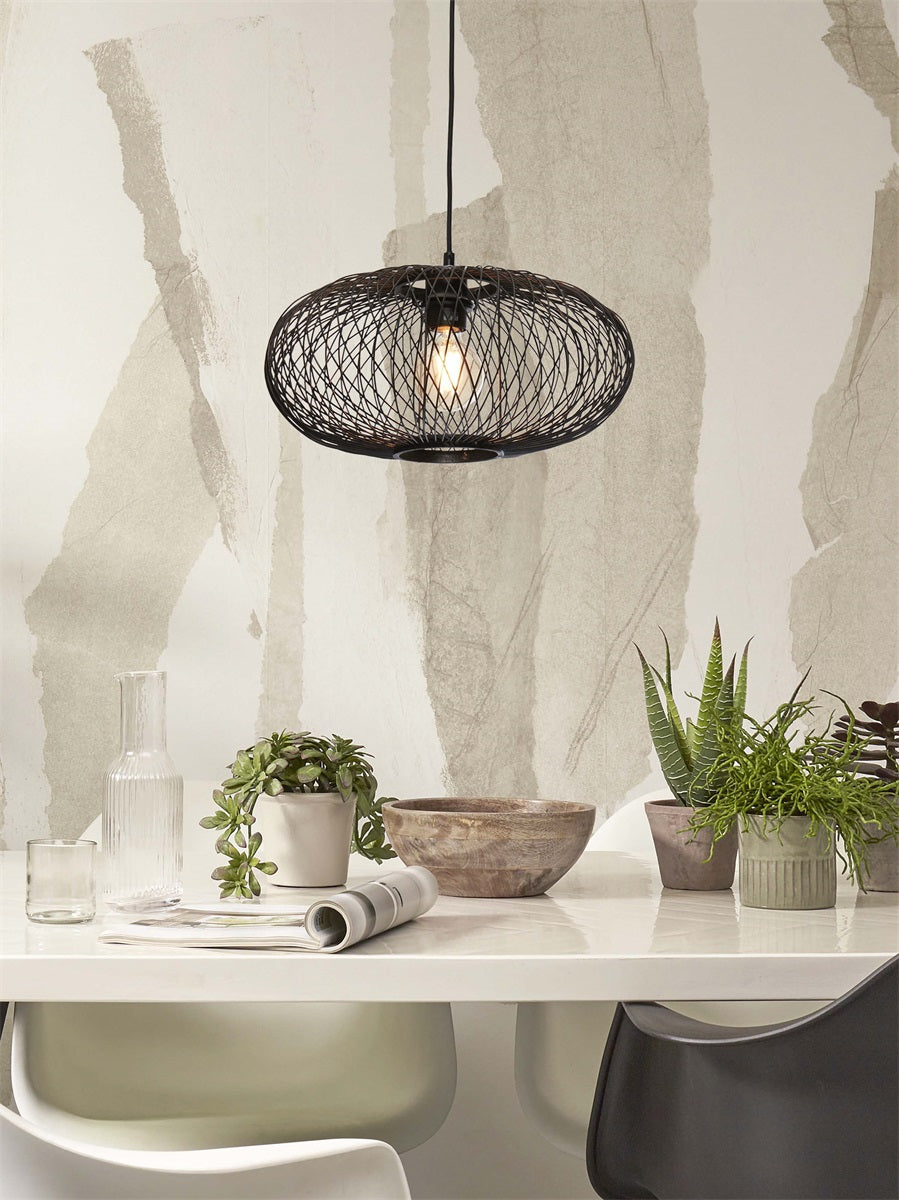 GOOD&MOJO - Lampe Cango - Coloris Naturel ou Noir - Diamètre 40 x H.20