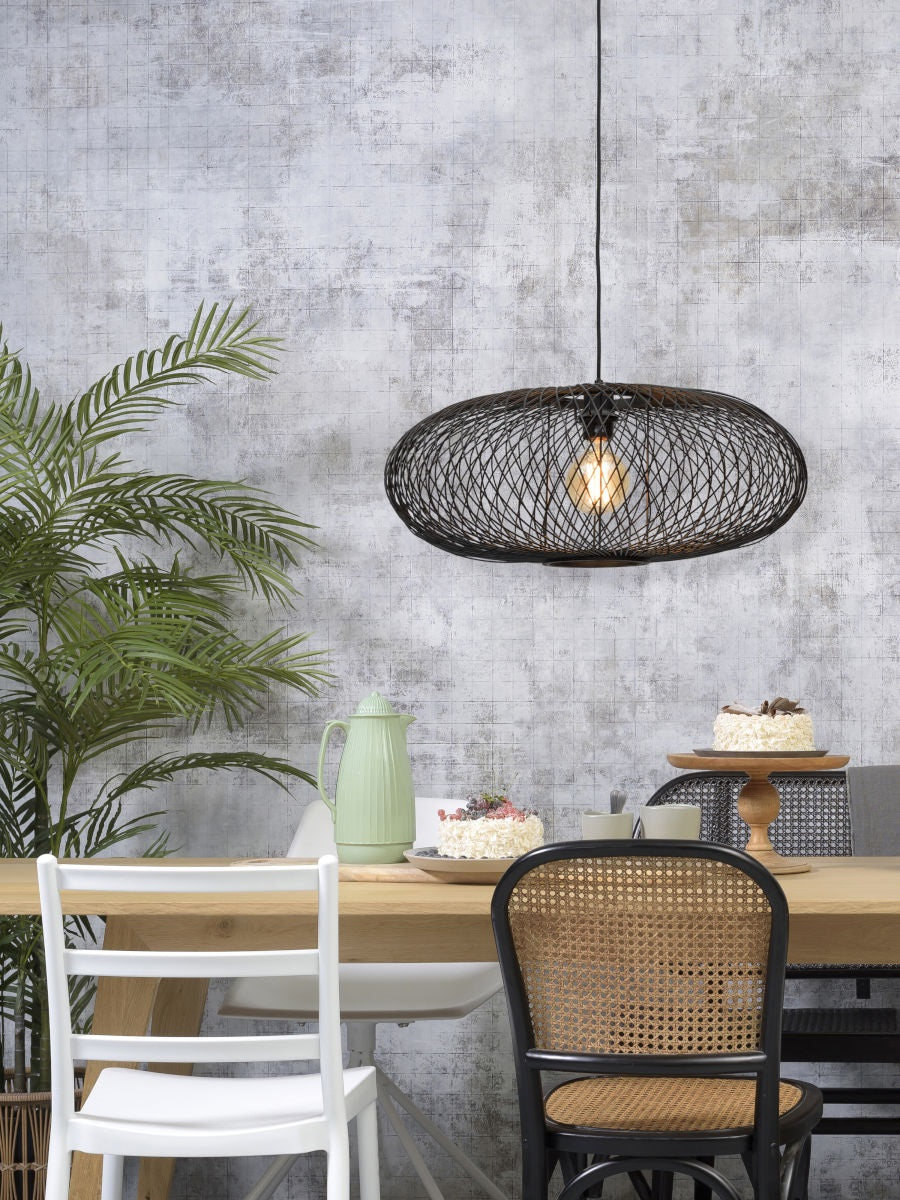 GOOD&MOJO - Lampe Cango - Coloris Naturel ou Noir - Diamètre 60 x H.25