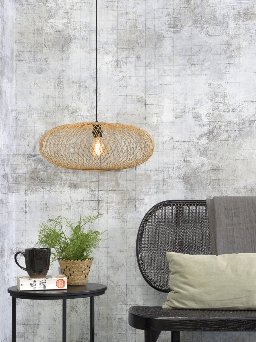 GOOD&MOJO - Lampe Cango - Coloris Naturel ou Noir - Diamètre 60 x H.25