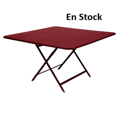 Fermob - Caractère - Table carrée - 128 x 128 x H74 - Piment (En stock)