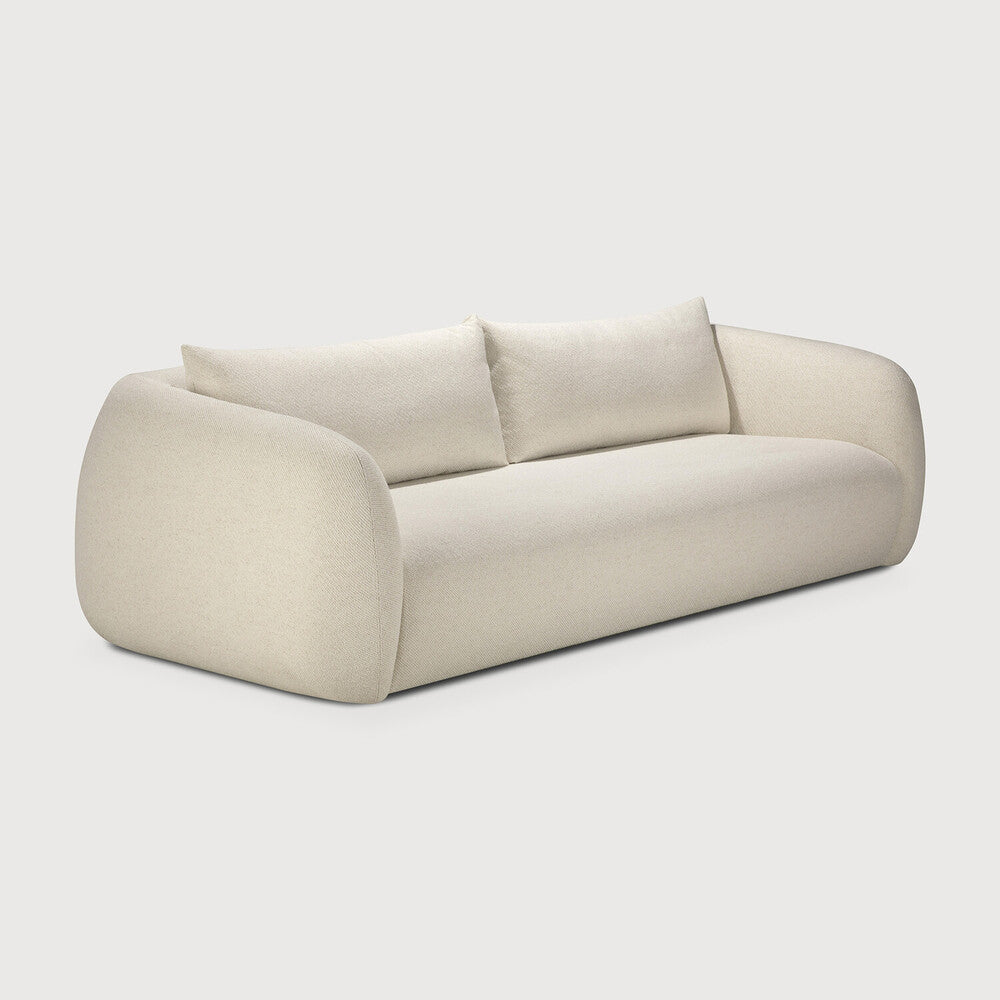 Ethnicraft - Canapé Contour - Tissu Chalk - 244 x 107 x H72