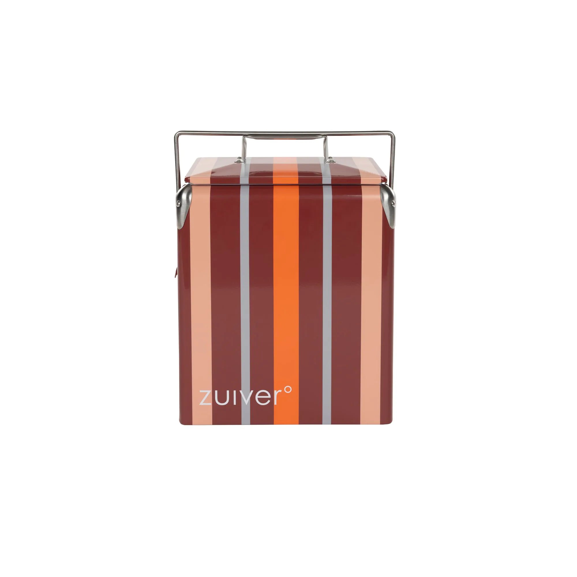 Zuiver - Glacière Cooler Be Wine - 32 x 23.5 x H43 - Rayures Rouge/Orange