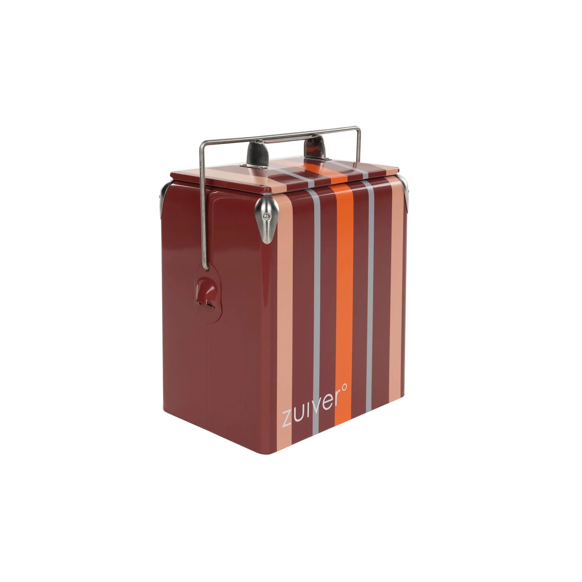 Zuiver - Glacière Cooler Be Wine - 32 x 23.5 x H43 - Rayures Rouge/Orange