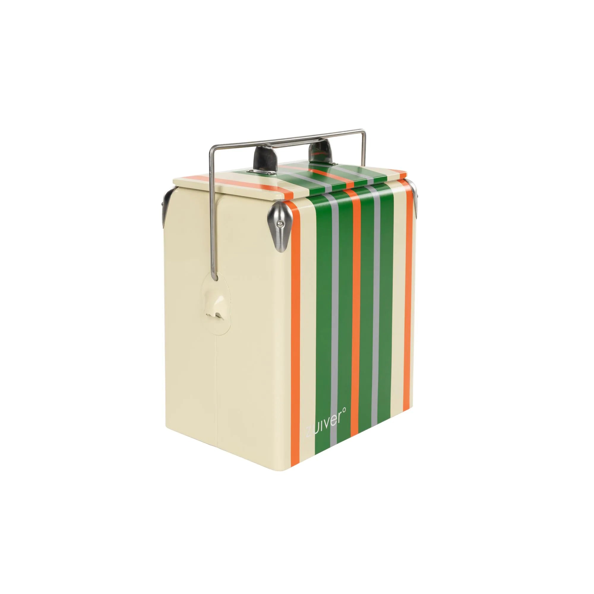 Zuiver - Glacière Cooler Be Wine - 32 x 23.5 x H43 - Rayures Vert/Orange