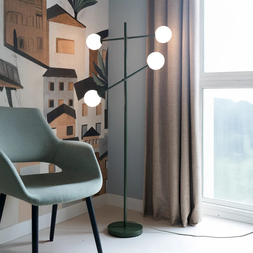 It's About Romi - Lampe sur Pied Copenhage - Vert / Blanc
