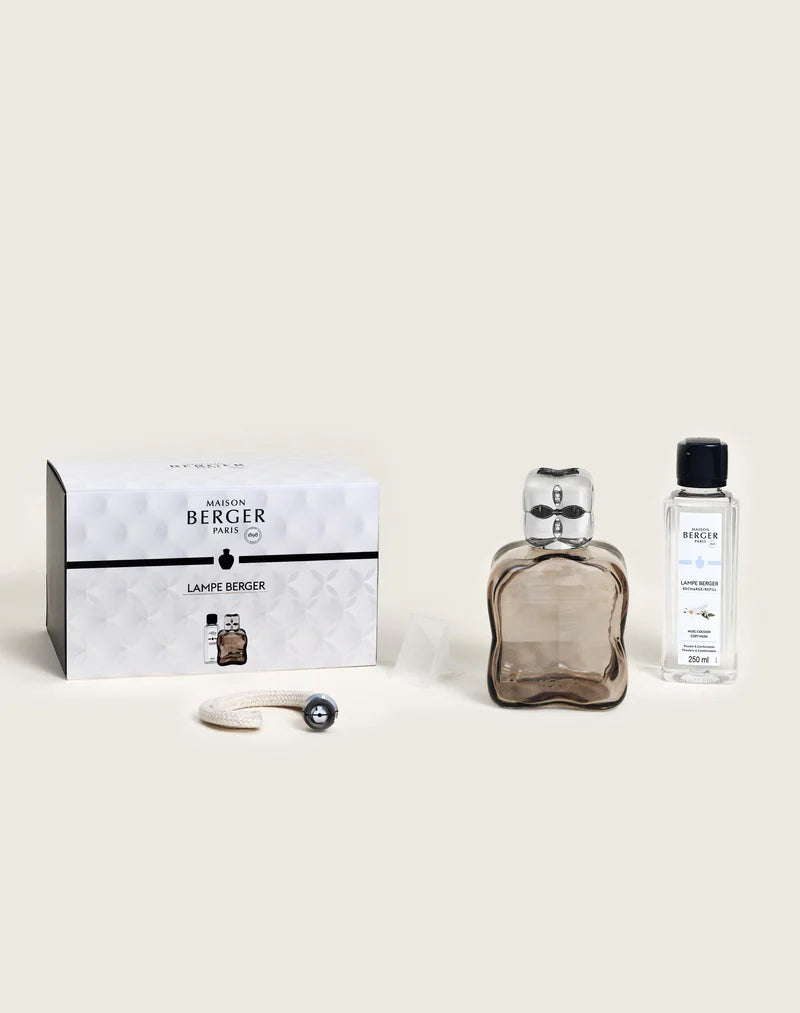 Lampe Maison Berger - Coffret Cosy - Marron - Parfum Musc Cocoon