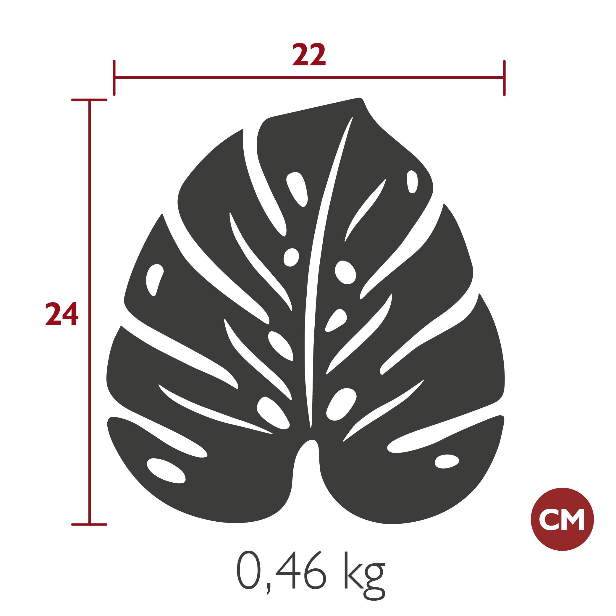 Fermob - Dessous de Plat Monstera - Opaline