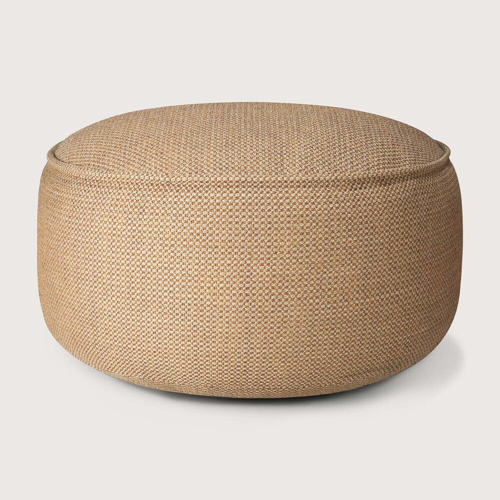 Ethnicraft - Outdoor - Pouf Donut Natural, Mocha ou Marsala - diamètre 80 x H 43