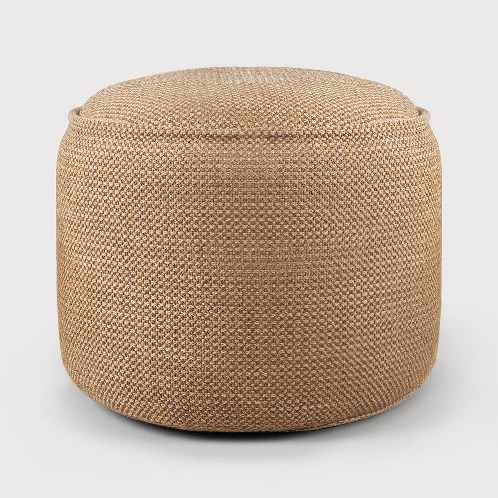 Ethnicraft - Outdoor - Pouf Donut - Coloris Natural, Mocha ou Marsala - diamètre 50 x H 40