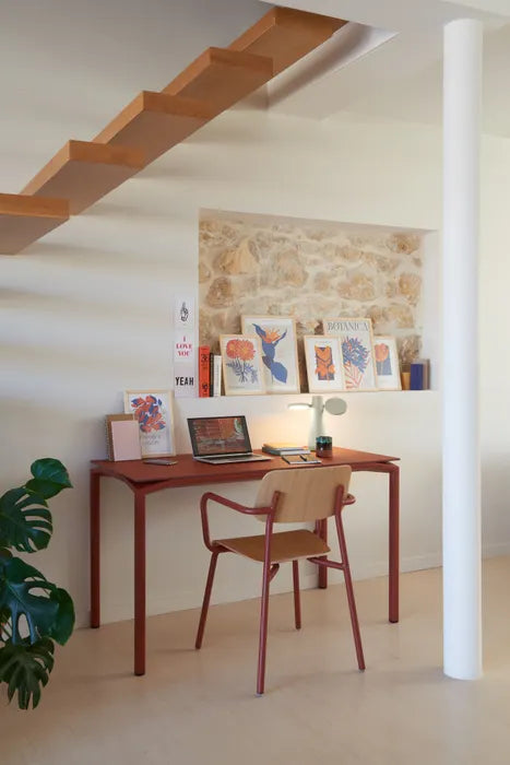 Fermob - Table Calvi - Plateau en Fénix - Usage Intérieur - 126 x 63 x H74