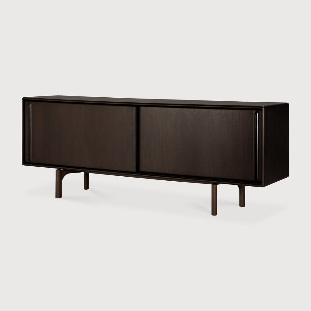 Ethnicraft - Buffet Flow - Acajou teinté brun rose - 168 x 45 x H82