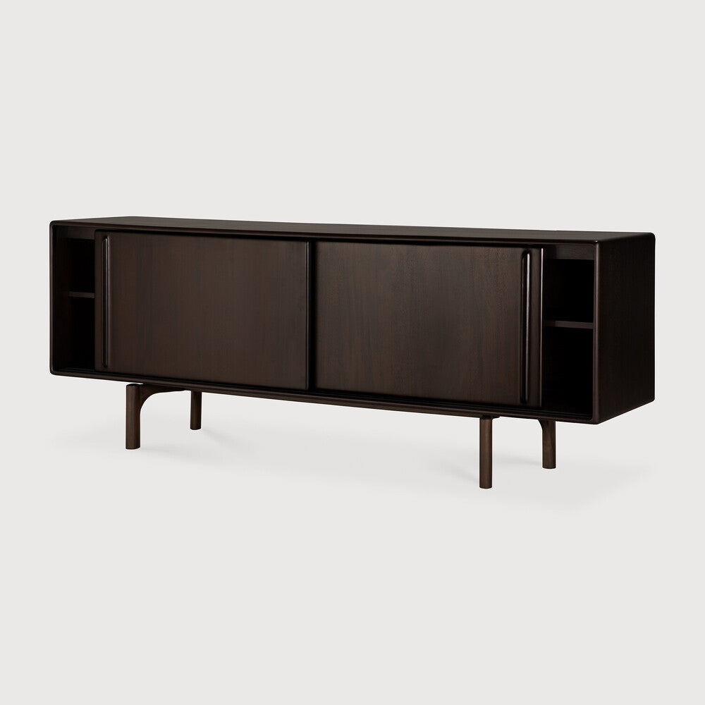 Ethnicraft - Buffet Flow - Acajou teinté brun rose - 168 x 45 x H82
