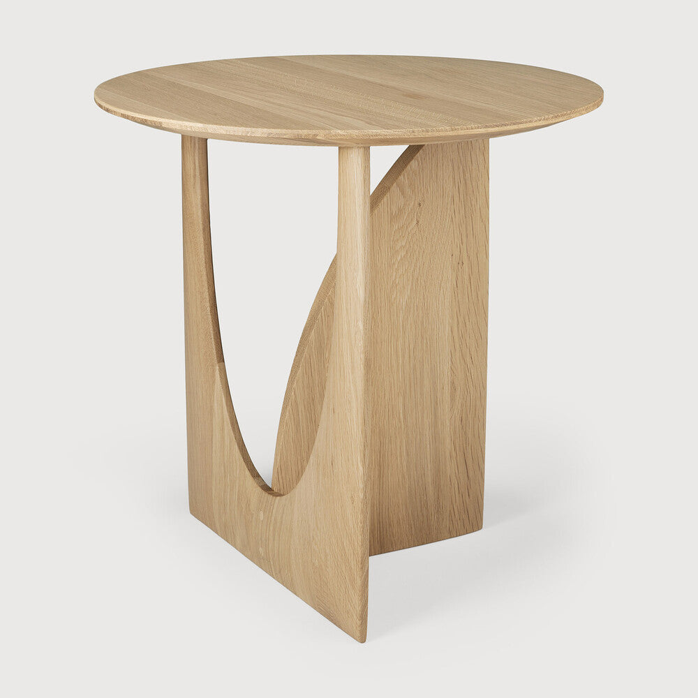 Ethnicraft - Table d'appoint Geometric - Chêne naturel verni