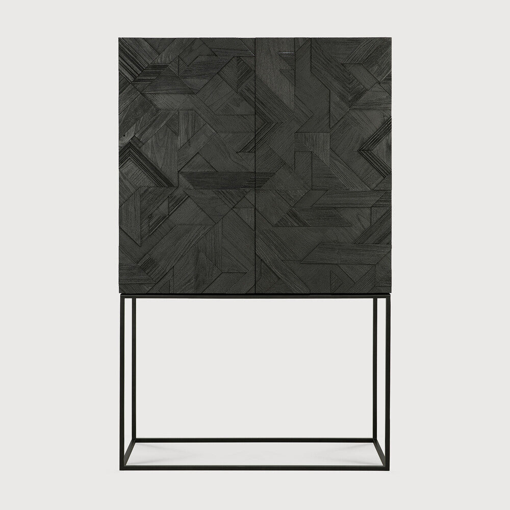 Ethnicraft - Armoire Graphic - Teck Black Verni - L.100 X 45 x H.160 (-30%)