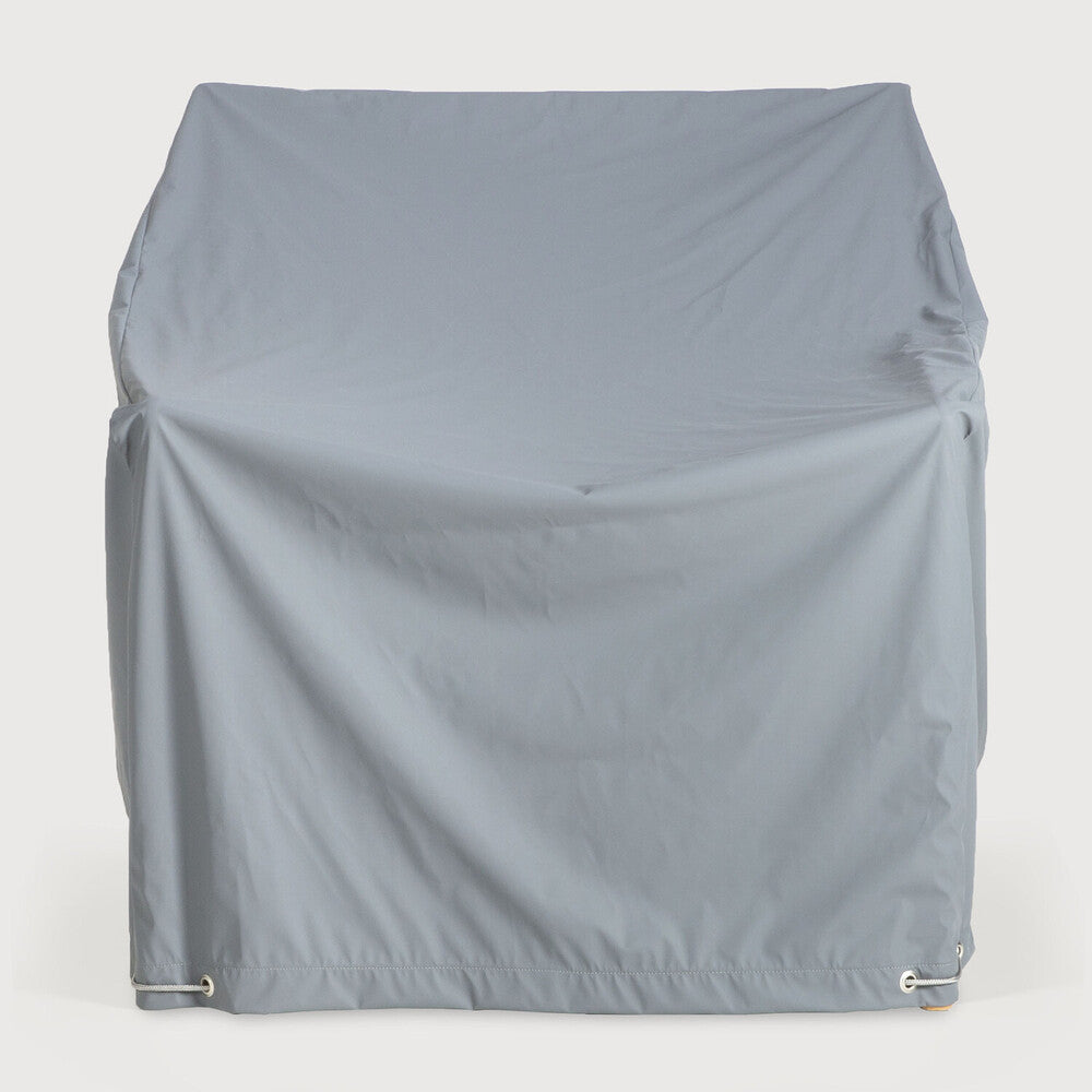 Ethnicraft - Outdoor - Canapé Jack - Housse de protection - Repose-pieds - 71 x 54 x H41