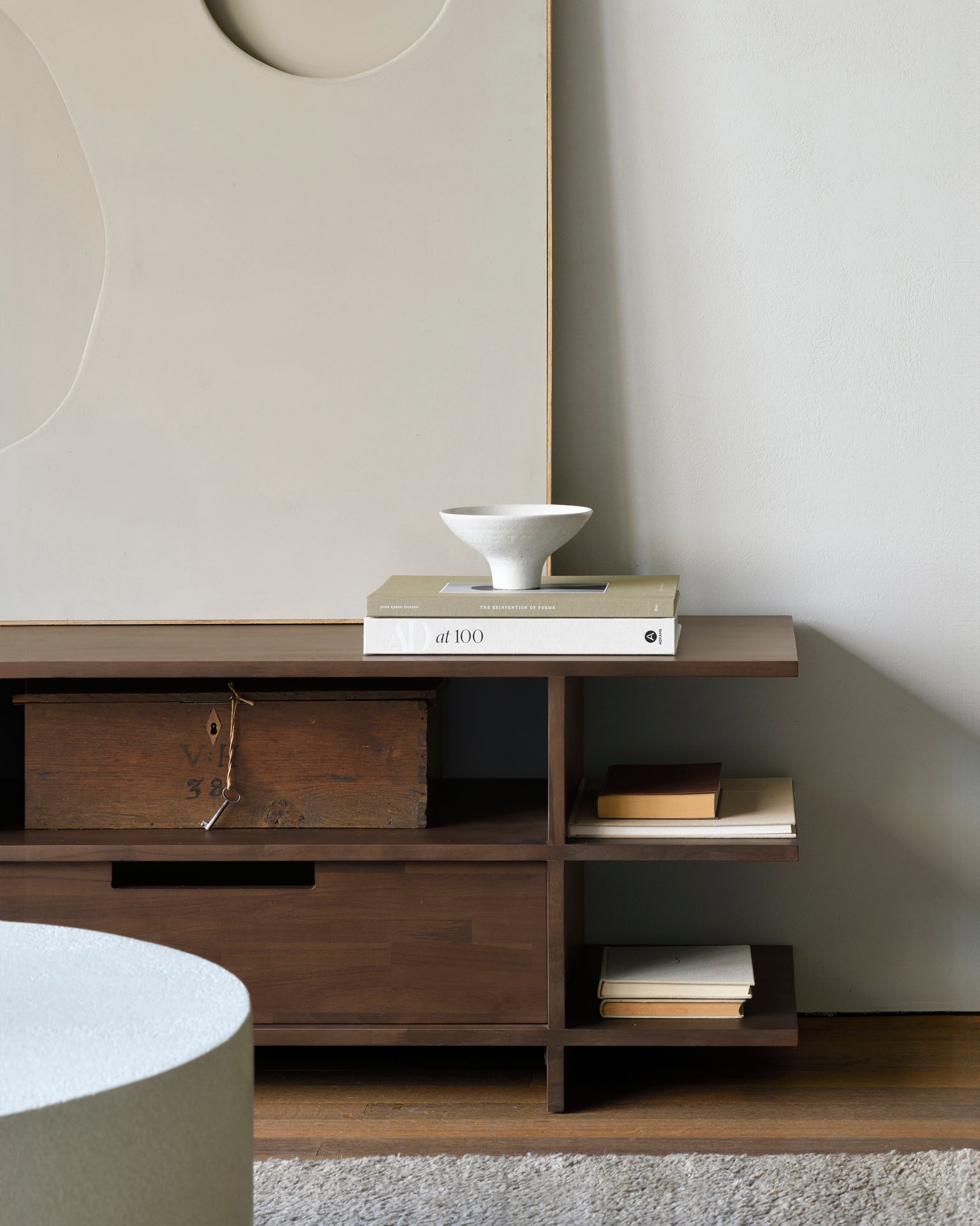 Ethnicraft - Meuble TV Kabuki - Teck Verni - 200 x 45 x H48