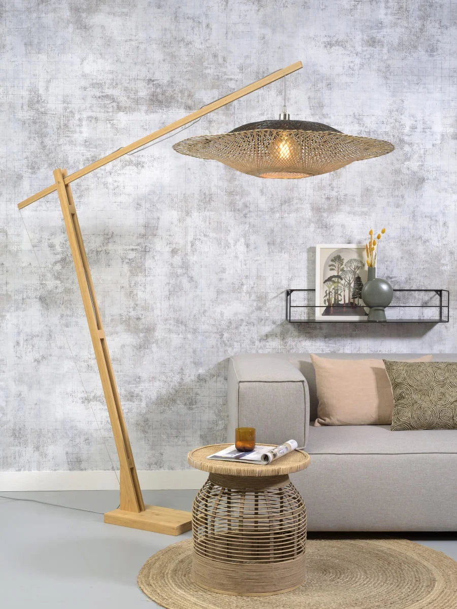 GOOD&MOJO - Lampe Sur Pied Kalimantan - H.218 - Diamètre 87 x H. 20