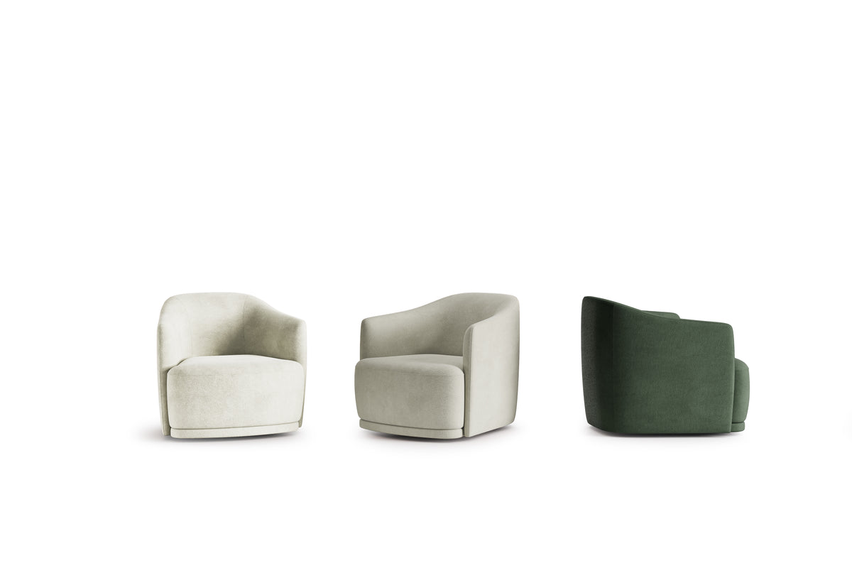 Olta - Lenox - Fauteuil Lenox - Pieds métal ou assise tournante