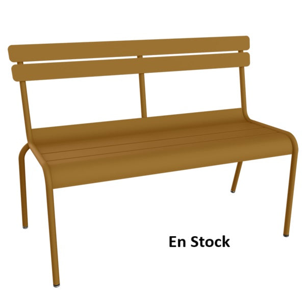 Fermob - Luxembourg - banc 2/3 places à dossier - Pain d'épices - (En stock)