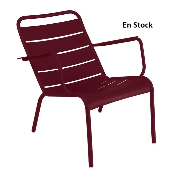 Fermob - Luxembourg - Fauteuil bas - Cerise Noire (En stock)