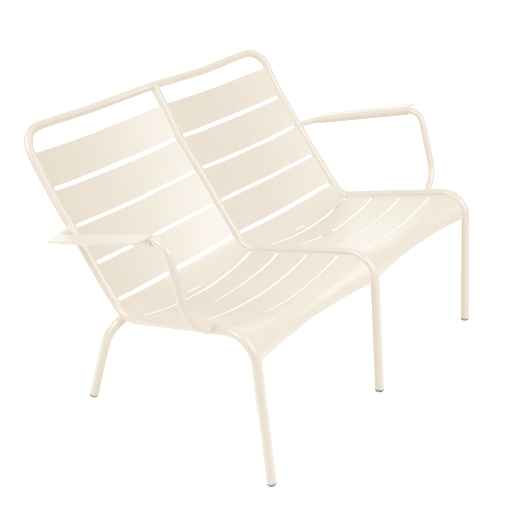 Fermob Luxembourg Fauteuil bas duo — Beige Latte